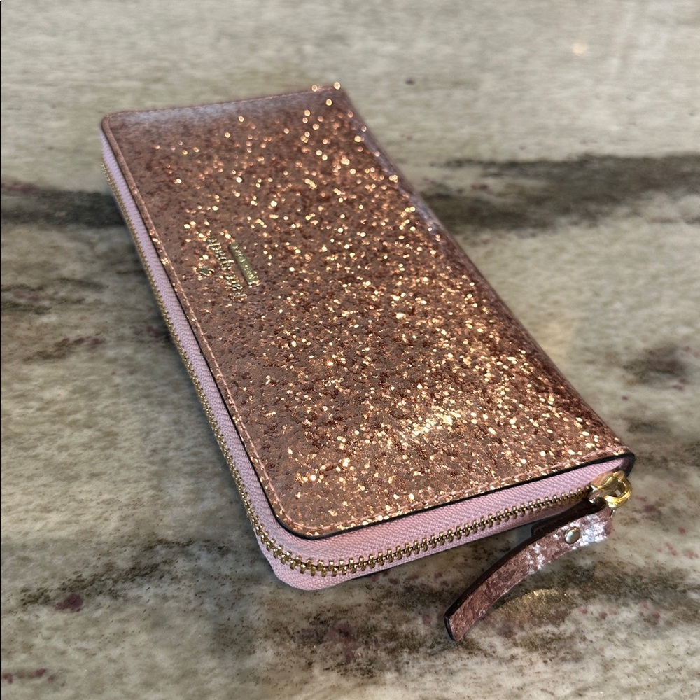 Kate Spade Rose Glitter Wallet